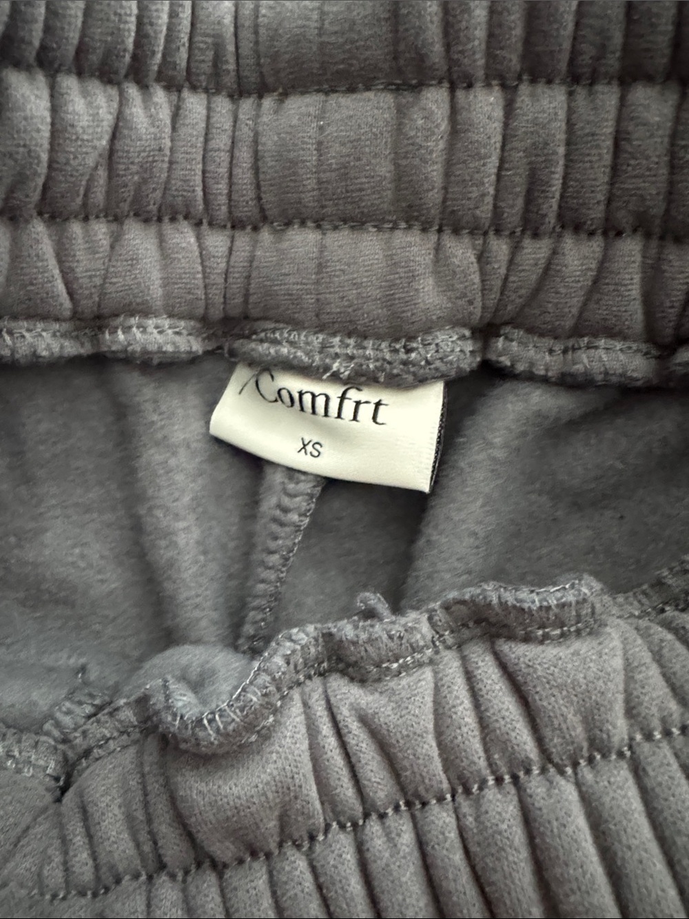 Comfrt Gray Fleece Joggers – Soft Everyday Sweatpants - Picture 2 of 4